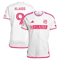 Men's adidas João Klauss White St. Louis City SC 2024 The Confluence Kit Authentic Player Jersey