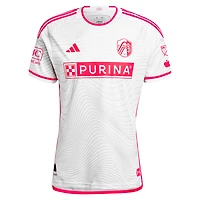 Men's adidas João Klauss White St. Louis City SC 2024 The Confluence Kit Authentic Player Jersey