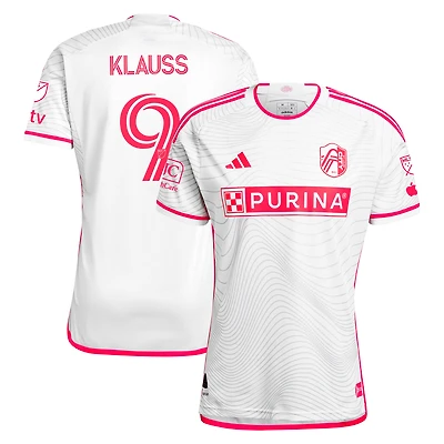 Men's adidas João Klauss White St. Louis City SC 2024 The Confluence Kit Authentic Player Jersey