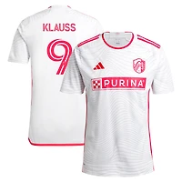 Men's adidas João Klauss White St. Louis City SC 2024 The Confluence Kit Replica Player Jersey