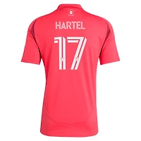 Men's adidas Marcel Hartel Red St. Louis CITY SC 2025 Forever Replica Player Jersey