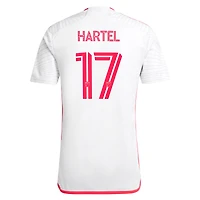 Maillot de joueur réplique adidas Marcel Hartel blanc St. Louis City SC 2024 The Confluence Kit pour homme