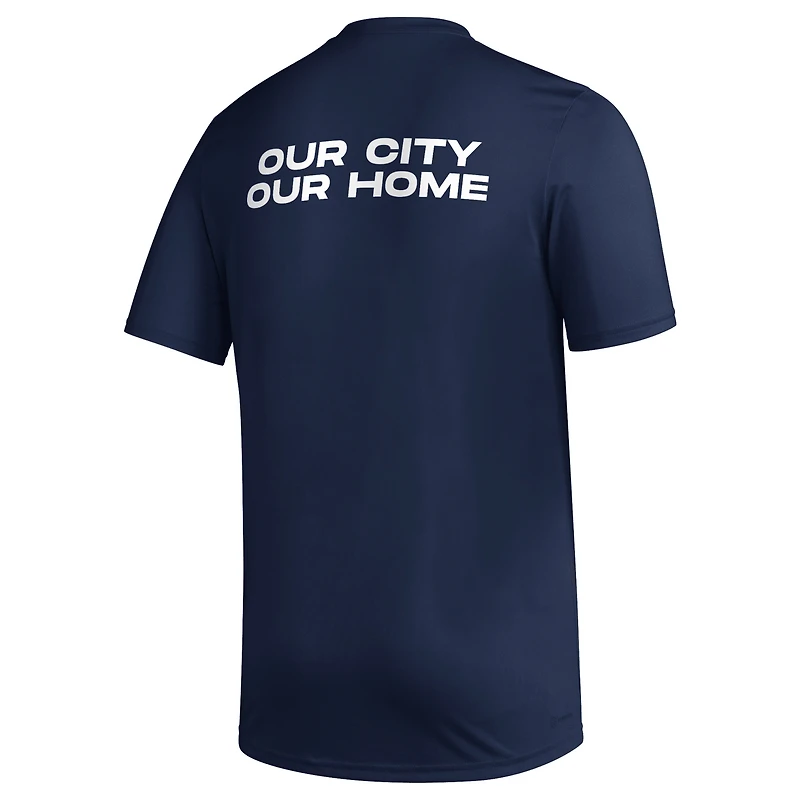 Men's adidas Navy St. Louis City SC Team Jersey Hook AEROREADY T-Shirt