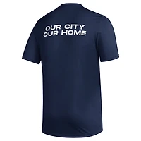 Men's adidas Navy St. Louis City SC Team Jersey Hook AEROREADY T-Shirt