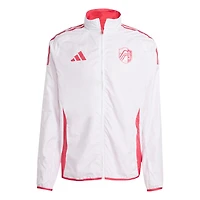 Men's adidas Red/White St. Louis City SC 2025 Anthem Reversible Full-Zip Jacket