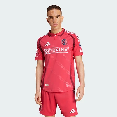 Maillot adidas rouge authentique Forever City St. Louis SC 2025 pour homme