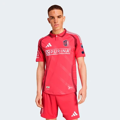 Men's adidas Red St. Louis CITY SC 2025 Forever On-Field Authentic Jersey