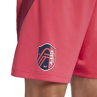 Short adidas rouge authentique pour homme St. Louis CITY SC Domicile 2025 Forever Red