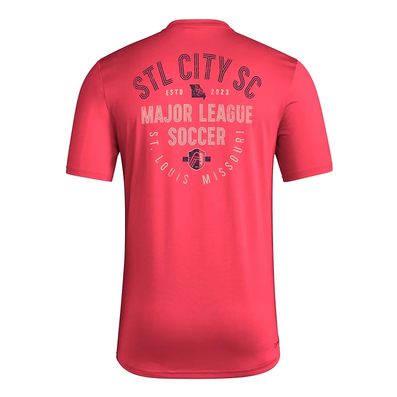 Men's adidas Red St. Louis City SC Local Stoic AEROREADY T-Shirt