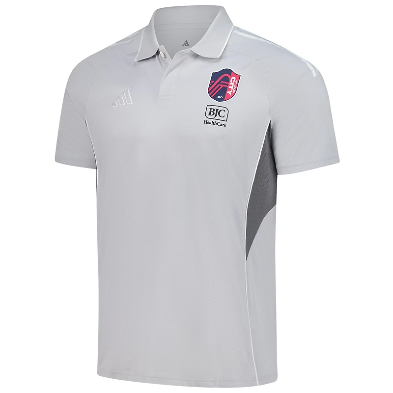 Polo d'entraînement adidas Silver St. Louis City SC 2025 pour homme