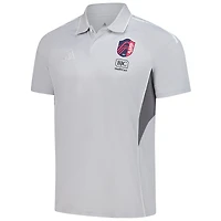 Polo d'entraînement adidas Silver St. Louis City SC 2025 pour homme