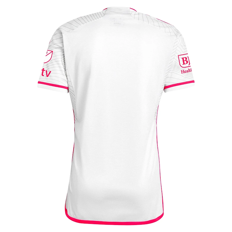 Maillot adidas pour homme blanc St. Louis City SC 2024 The Confluence Kit authentique