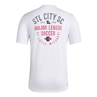 Men's adidas White St. Louis City SC AEROREADY Local Stoic T-Shirt