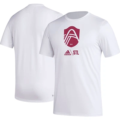 T-shirt adidas St. Louis City SC Icon blanc pour homme