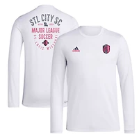 Men's adidas White St. Louis City SC Local Stoic Long Sleeve T-Shirt