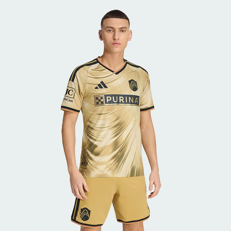 Men's adidas Yellow St. Louis CITY SC 2026 The Tina Turner Kit On-Field Authentic Patch Jersey