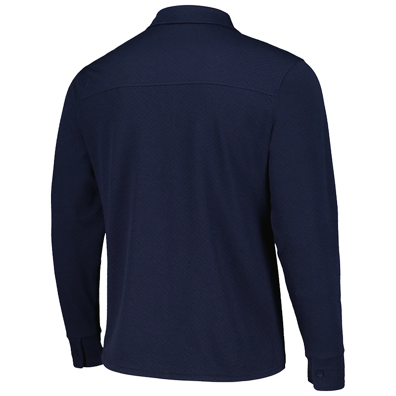 Men's Antigua Navy St. Louis City SC Streamer Diamond Button-Up Shacket