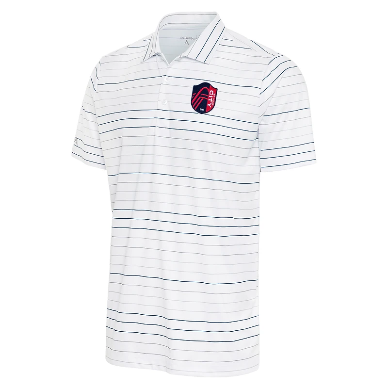 Polo Antigua blanc/bleu marine pour homme St. Louis City SC Ryder