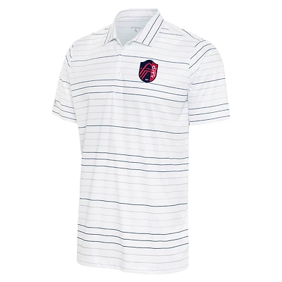Polo Antigua blanc/bleu marine pour homme St. Louis City SC Ryder