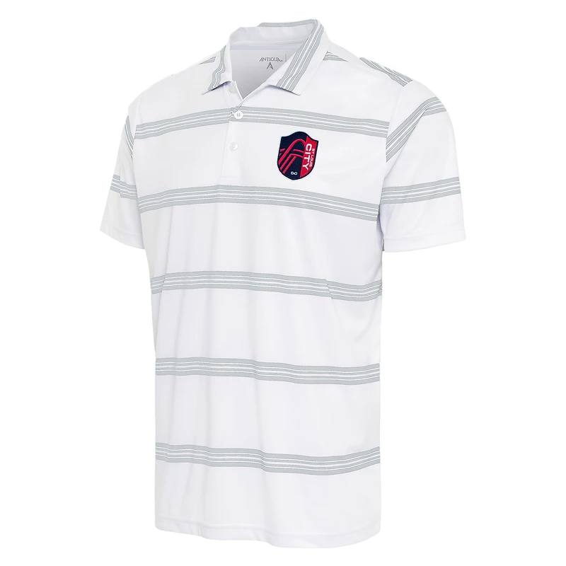 Polo Groove blanc Antigua pour homme du St. Louis City SC