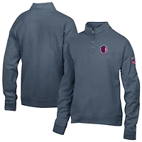Men's  Blue St. Louis CITY SC Logo ComfortWash Fleece Quarter-Zip Jacket