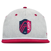 Casquette snapback de golfeur Fanatics Heather Grey St. Louis City SC Chip pour homme