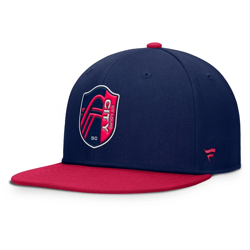 Casquette snapback Fanatics bleu marine St. Louis City SC Batters Box pour homme