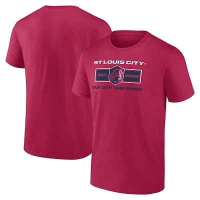 T-shirt rouge pour homme Fanatics St. Louis City SC Blindside