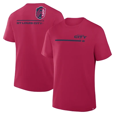 T-shirt rouge fanatiques pour hommes St. Louis City SC Corner Kick Legacy