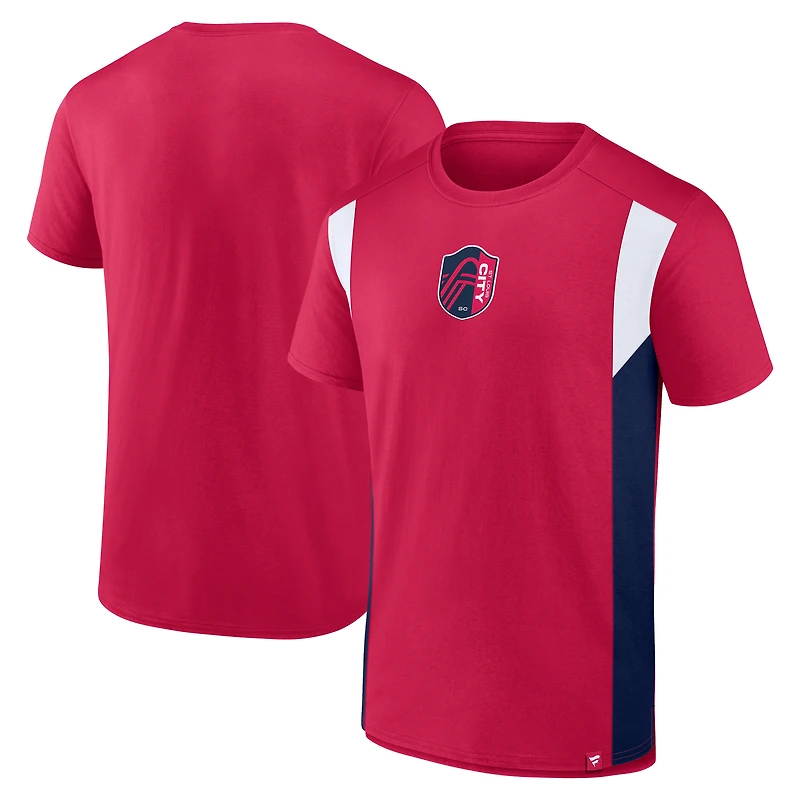 T-shirt Fanatics rouge Golden Goal pour homme de St. Louis City SC