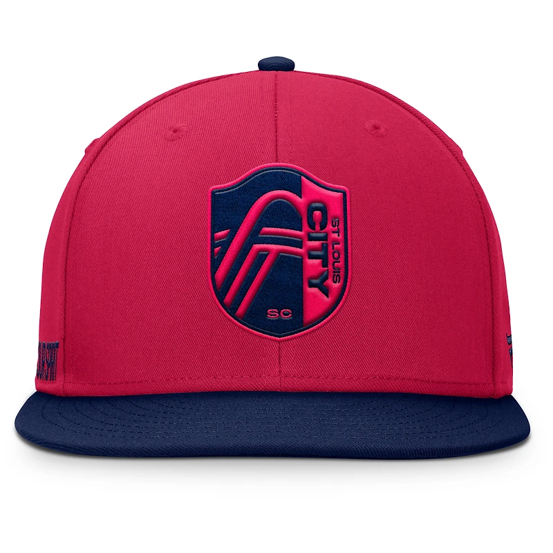 Casquette snapback rouge St. Louis City SC Sitter pour homme