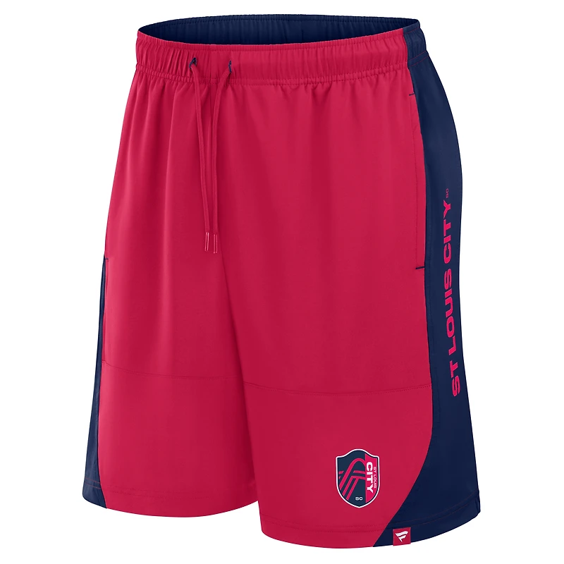Short de touche rouge Fanatics pour homme St. Louis City SC