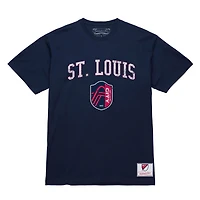 T-shirt Mitchell & Ness bleu marine pour homme, St. Louis City SC Pride