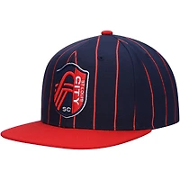 Casquette pour homme Mitchell & Ness Navy St. Louis City SC Team Pin Snapback