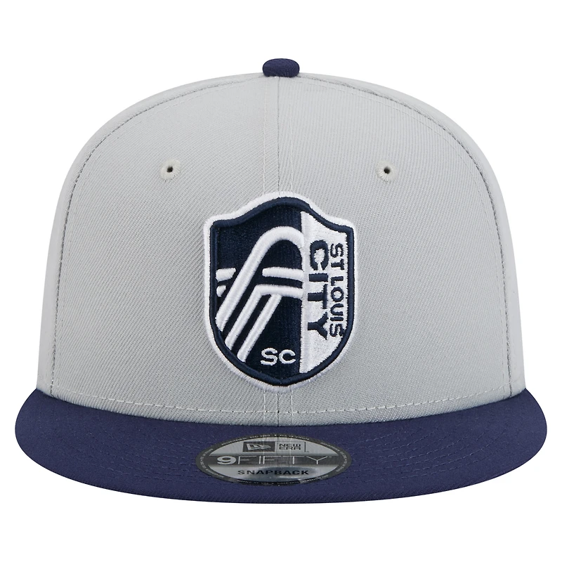 Casquette Snapback bicolore 9FIFTY St. Louis City SC de New Era pour homme, gris