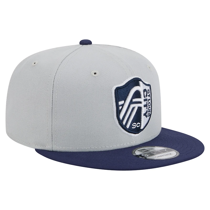 Casquette Snapback bicolore 9FIFTY St. Louis City SC de New Era pour homme, gris