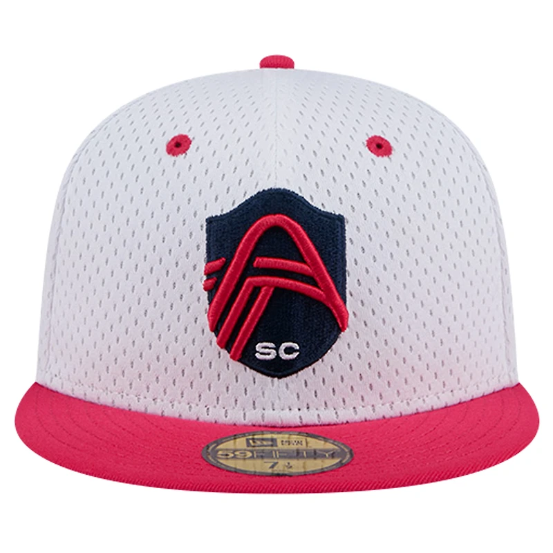 Casquette ajustée 59FIFTY St. Louis City SC Throwback Mesh New Era pour hommes, grise