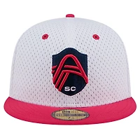 Casquette ajustée 59FIFTY St. Louis City SC Throwback Mesh New Era pour hommes, grise