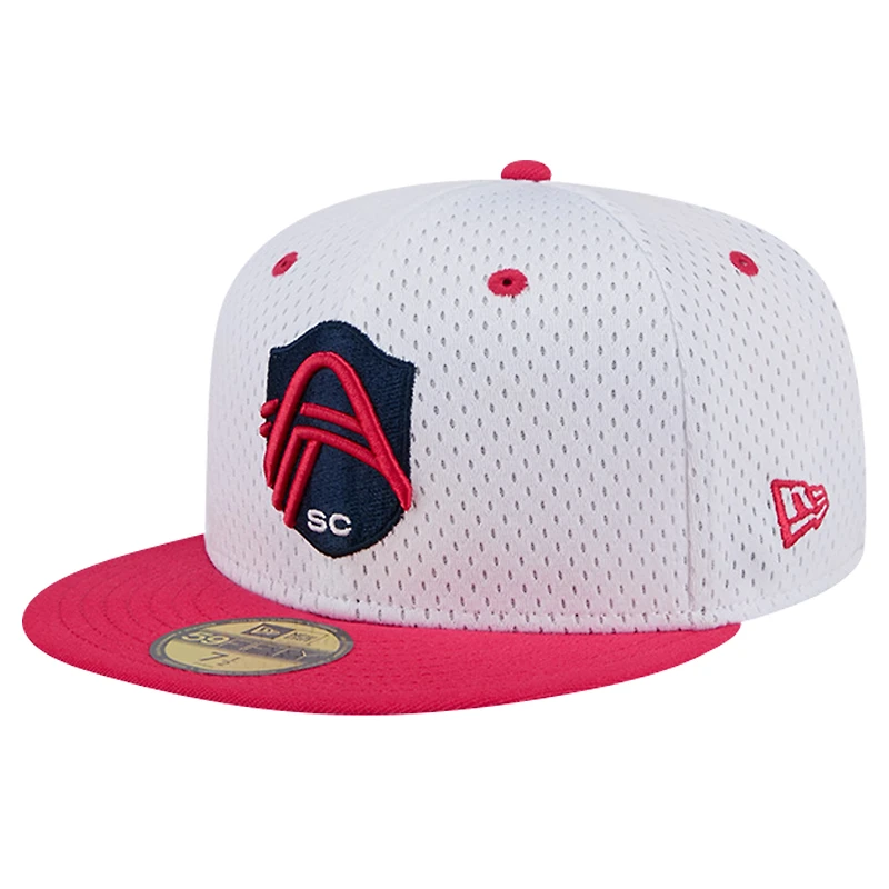 Casquette ajustée 59FIFTY St. Louis City SC Throwback Mesh New Era pour hommes, grise
