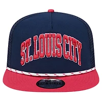 Men's New Era Navy St. Louis City SC Throwback Golfer Snapback Hat