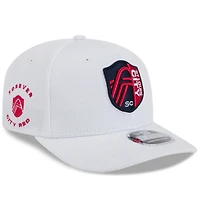 Casquette extensible à boutons-pression St. Louis City SC 2025 Jersey Hook 9SEVENTY de New Era pour homme, blanche