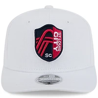 Casquette extensible à boutons-pression St. Louis City SC 2025 Jersey Hook 9SEVENTY de New Era pour homme, blanche