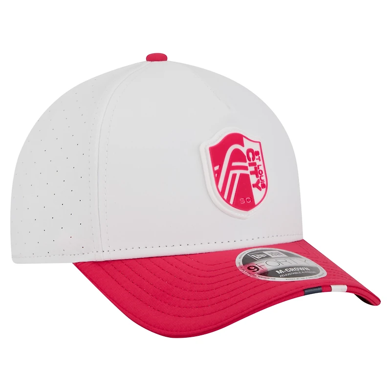 Men's New Era White St. Louis CITY SC 2026 MLS Kick Off 9FORTY M-Crown A-Frame Adjustable Hat