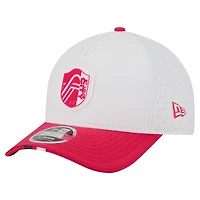 Casquette New Era blanche pour homme St. Louis City SC 2026 MLS Kick Off 9FORTY M-Crown à monture ajustable