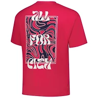 T-shirt oversize rouge Sport Design Sweden pour homme, motif St. Louis City SC Soul