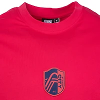 T-shirt oversize rouge Sport Design Sweden pour homme, motif St. Louis City SC Soul
