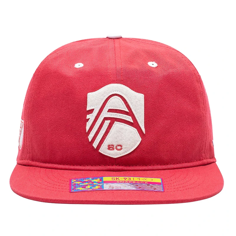Casquette Snapback rouge Bankroll St. Louis City SC pour hommes