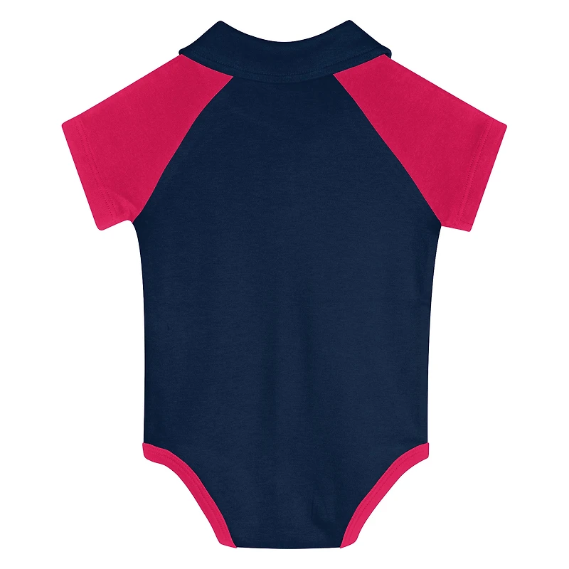 Newborn  Red St. Louis City SC League Champ V-Neck Raglan Bodysuit