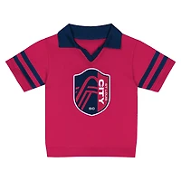 Ensemble haut et short Charming Dude rouge pour tout-petits St. Louis City SC