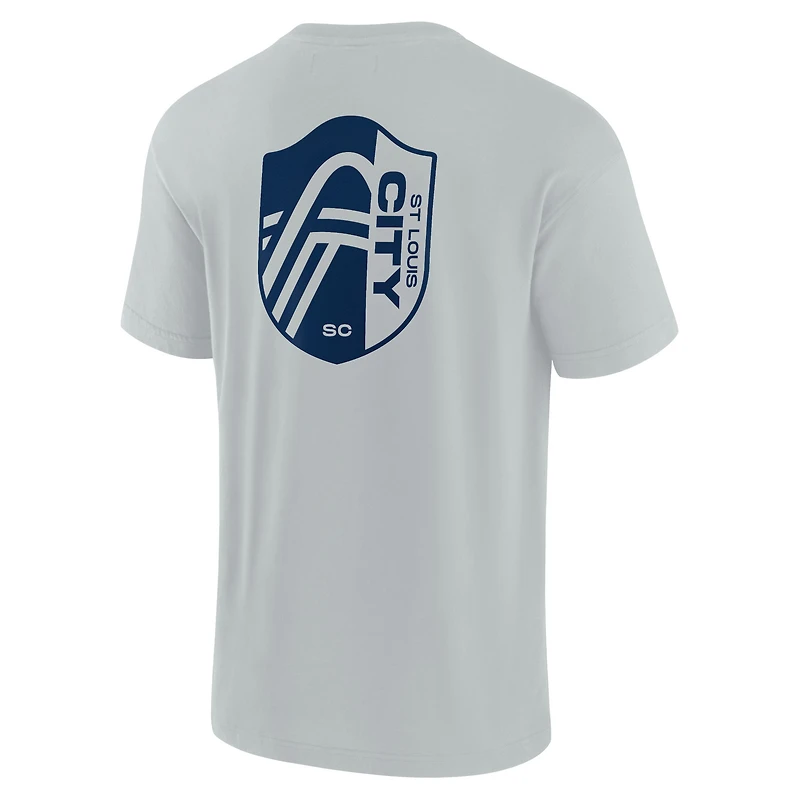 T-shirt unisexe Fanatics gris St. Louis City SC Elements super doux à manches courtes